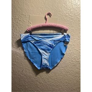Outdoor Oasis Blue Marble Medium Coverage Swimsuit Bottom Woman’s 1X NEW